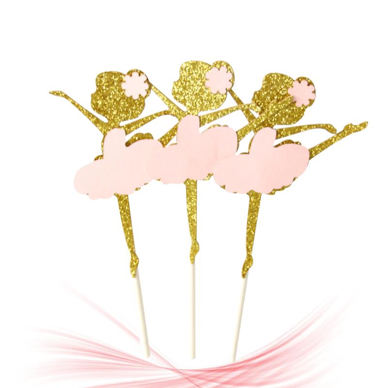 

Other Festive & Party Supplies 10Pcs Paper Dress Cake Fruit Picks Dessert Table Decorative