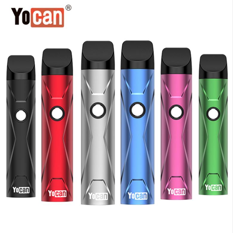 

Original Yocan X Pod Kit E Cigarette Starter Kits Wax Vaporizer With 10s Preheat VV Battery Replaceable Cartridge 6 Colors Portable Vape Pen, Multi