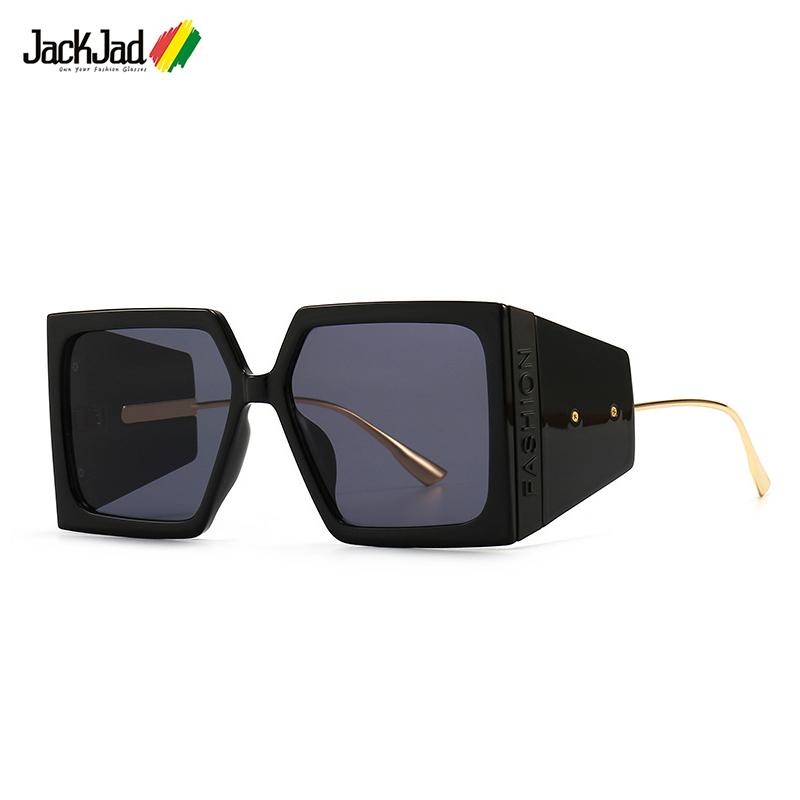 

Sunglasses JackJad 2021 Fashion Letter Modern Vintage Shield Style For Women Side Ins Brand Design Sun Glasses 86002