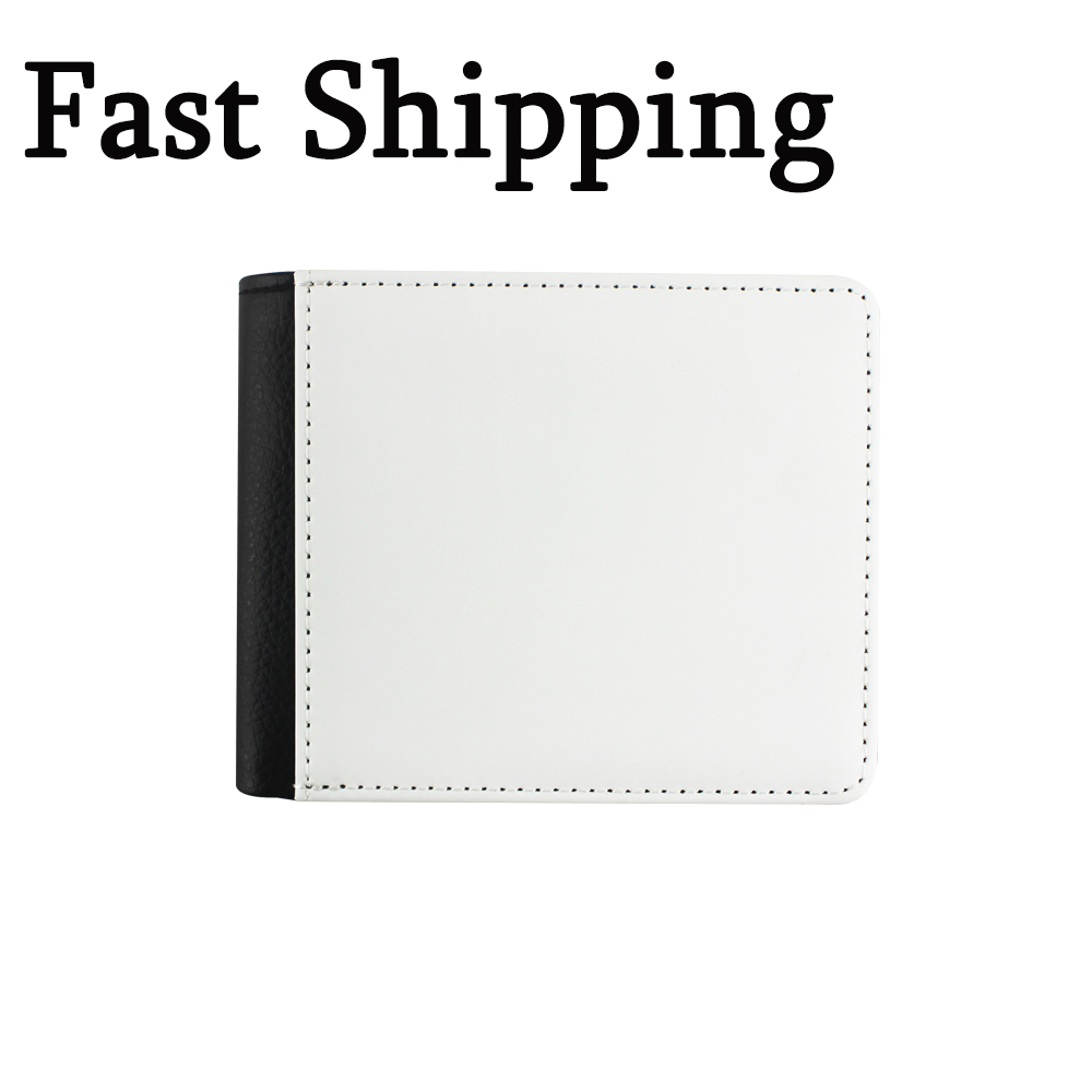 

Sublimation Coin Purse Bag Blank DIY Leather Man Wallet Creative Card Package Passport Holder Birthday Gift