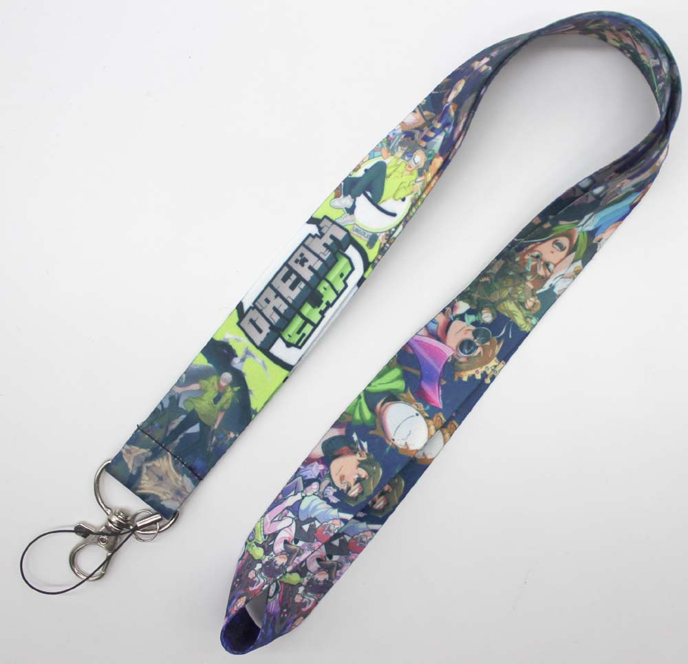 

Cartoon dream smp logo Mobile Phone lanyard Key chain straps charms