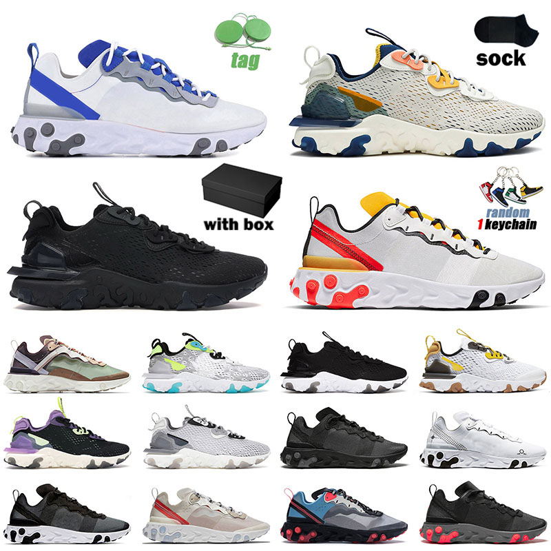 

Hot Summer Running Shoes element 87 55 epic vision men women sport des chaussures Sneakers Worldwide Pack Triple White Black Schematic Trainers With Box, B12 40-45 vast grey