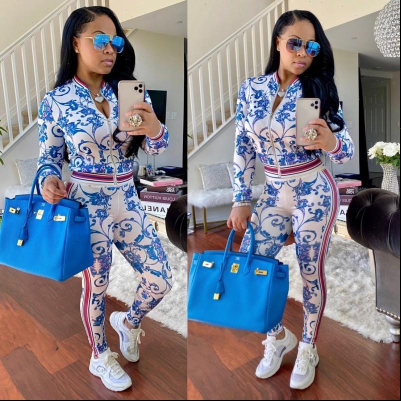 

spring womens tracksuits autumn women set two piece flower print fashion clothes long sleeve casual sets tracksuit, Gray