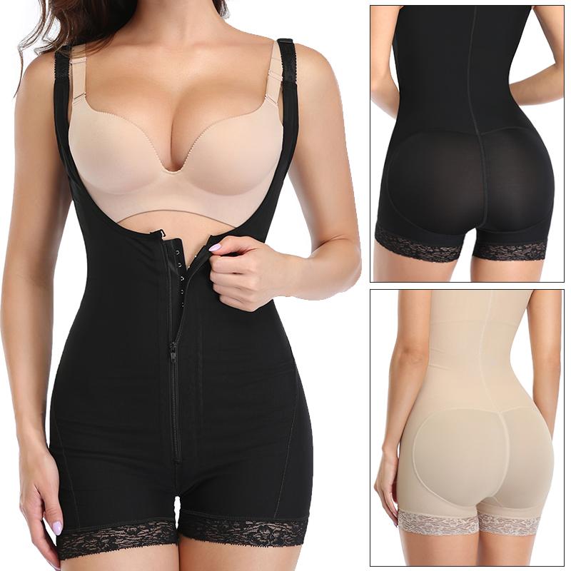 

Women' Shapers Fajas Women Full Body Shaper Slimming Bodysuit BuLifter Waist Trainer Corset Thigh Slimmer Modeling Strap Girdles Plus Size, Beige