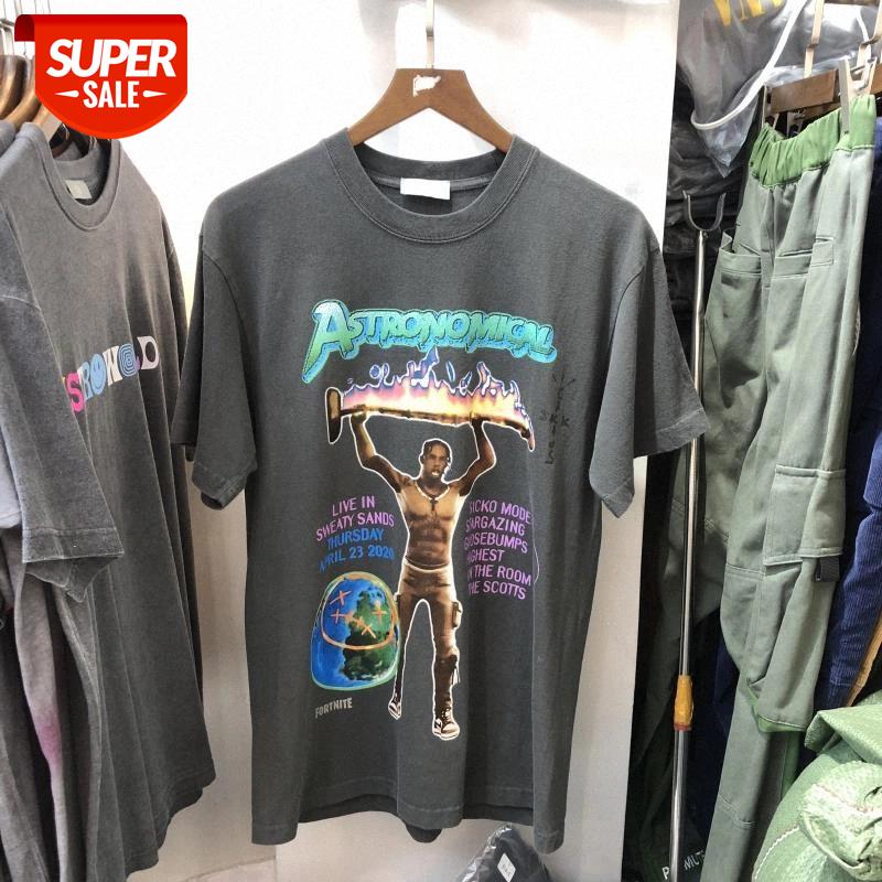 

Travis Scott Wish 1:1 Quality Smiley Face T-Shirt Men Women O-Neck Astroworld Tour Cotton Short Sleeve Mens #643F, Beige