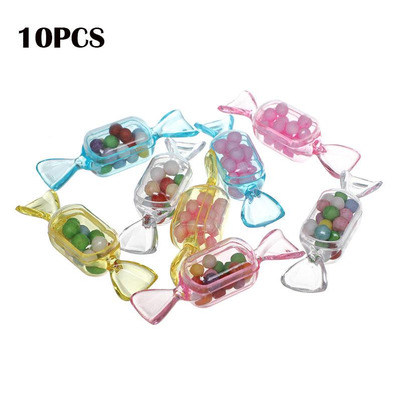 

Gift Wrap 10PCS Candy Box Christmas Packaging Boxes Bags Wedding Favors Birthday Party Decorations Acrylic Mini