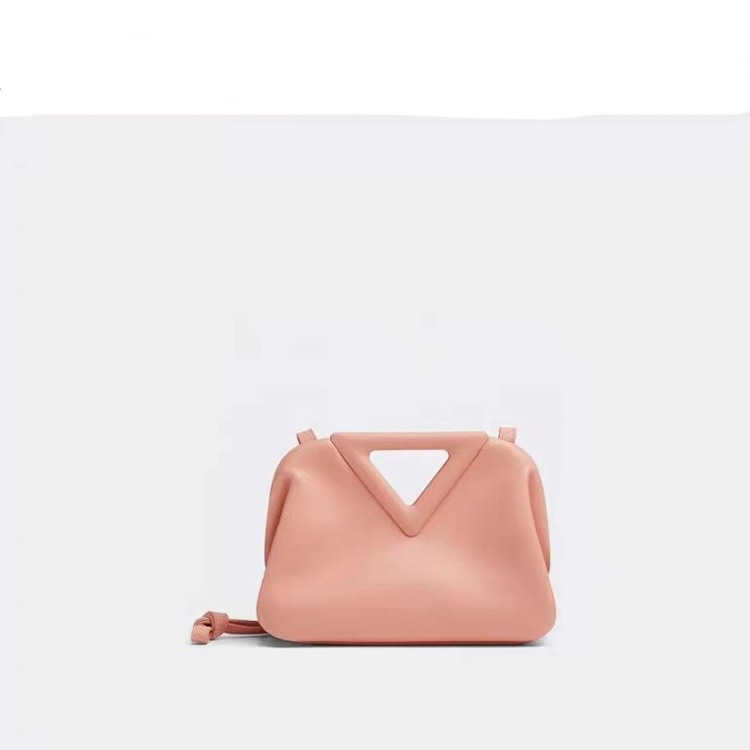 

2021 spring and summer new bright candy triangle hand held clip fashion womenbag single shoulder slant span small F40C