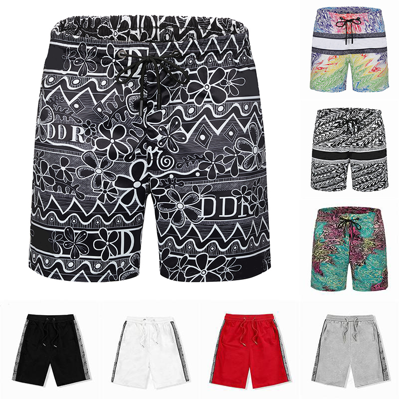 

2021 Designers Mens Summer Slim Shorts Gym Fitness Bodybuilding Running Male Short Pant Knee Length Breathable Mesh Sportswear beach pants