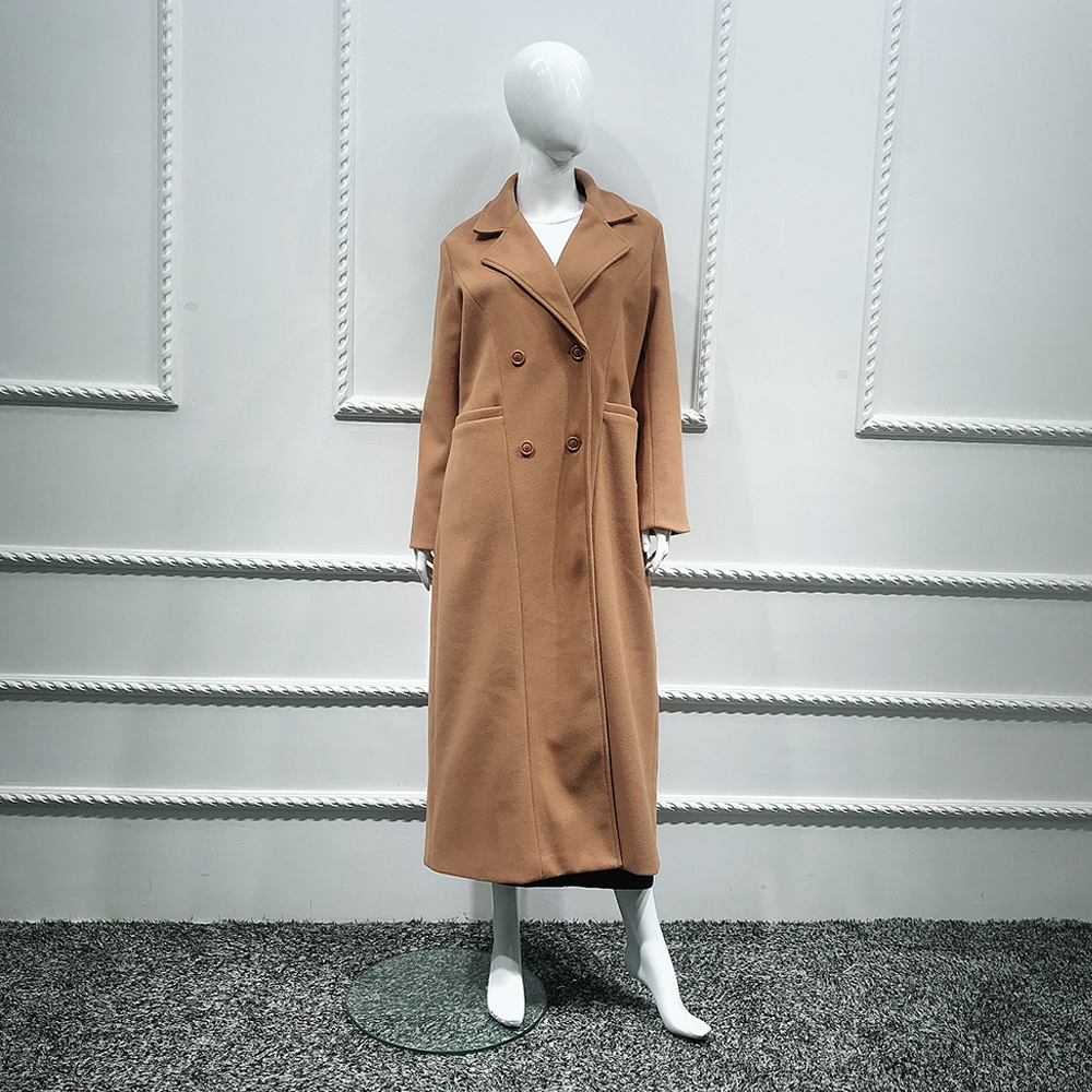 

Plus size 2021 Winter Wool Maxi Long Coat Women Female Robe Casaco Feminino Abrigo Mujer Manteau Femme Plaszcze Damskie Cappotto