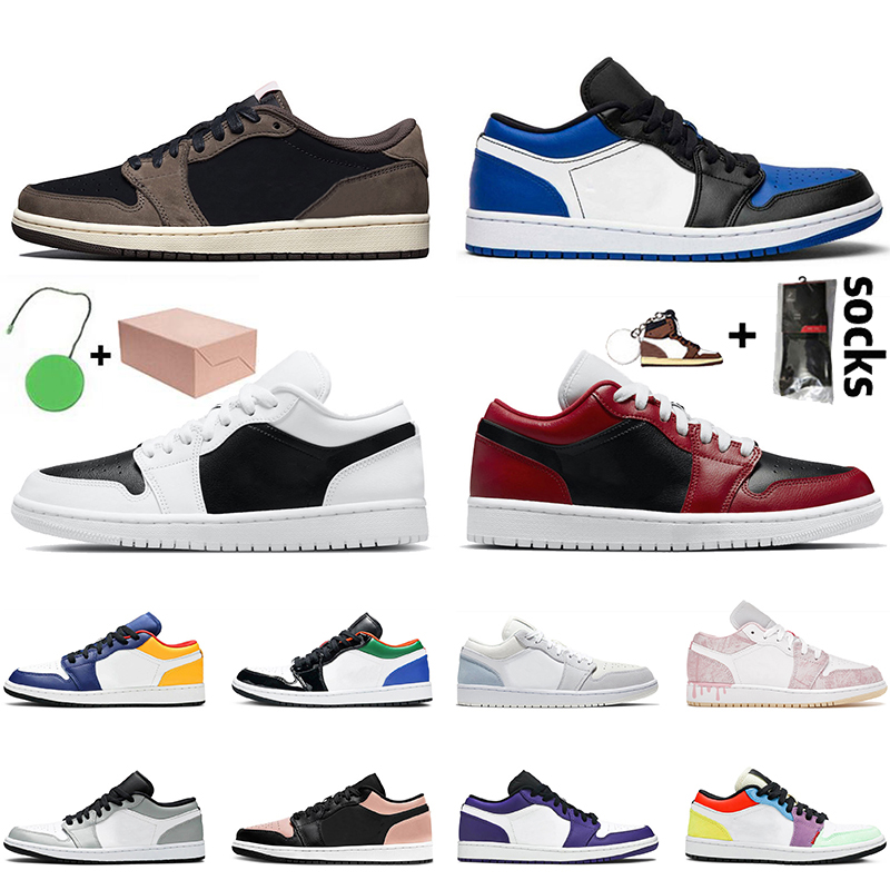 

Fashion Men Womens With Box Jumpman 1 1s Basketball Shoes Top Quality Chicago Flip Panda Low Sneakers Trainers Goodgoodsneaker Runner Light Smoke Grey