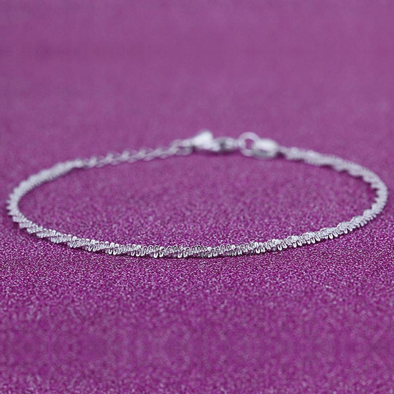 

Thin Fine Sexy Anklet Ankle Shiny Chains Anklet For Women Girls Friend Foot Jewelry Leg Bracelet Barefoot Tobillera de Prata