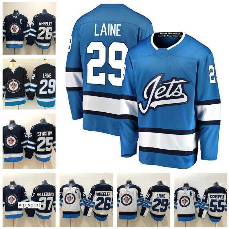 

Winnipeg Jets 26 Blake Wheeler Jersey 29 Patrik Laine 33 Dustin Byfuglien 55 Mark Scheifele Paul Stastny Connor 37 Hellebuyck Hockey Blue, White