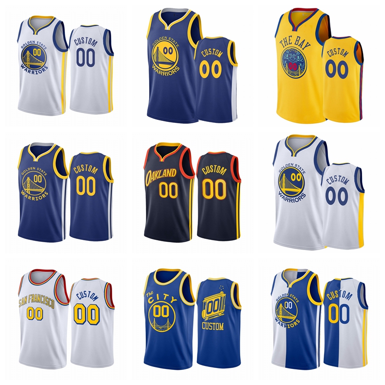 

Custom GoldenStateWarriorsMEN Navy Oakland 2020-21 Basketball Jersey