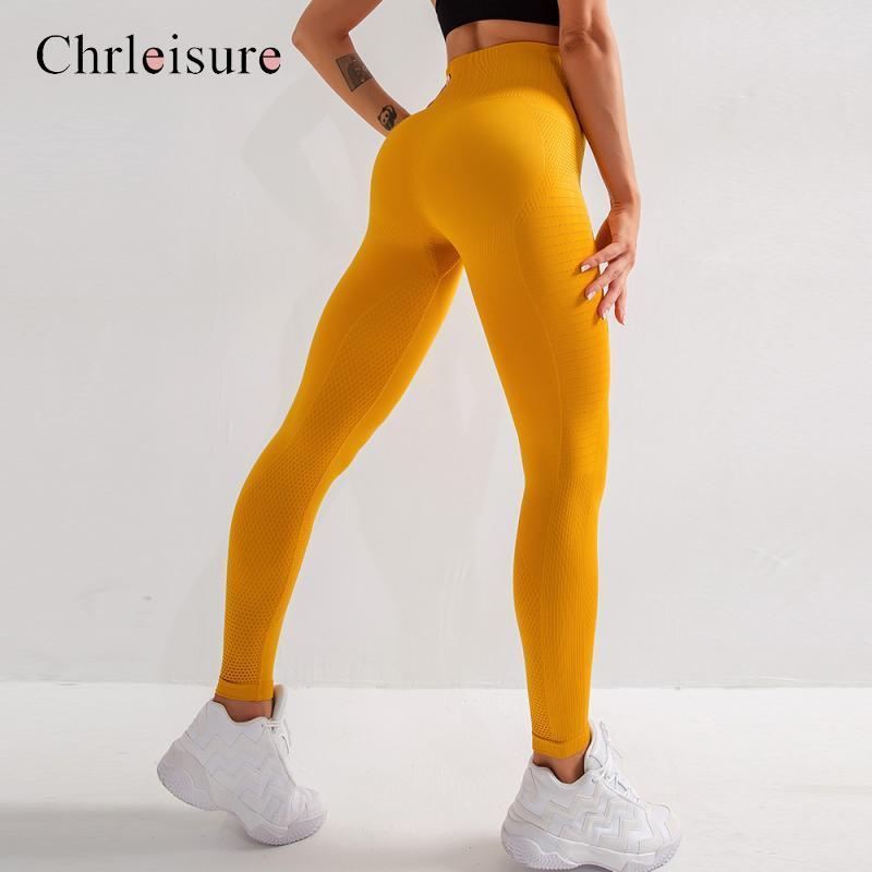 

Women's Leggings CHRLEISURE Women High Waist Tight Fitness Pants Sweatpants Seamless Quick-drying Breathable Fashion, Black