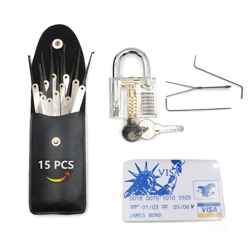

15 pcs Stainless Steel professional unlocking Lock Pick Set
