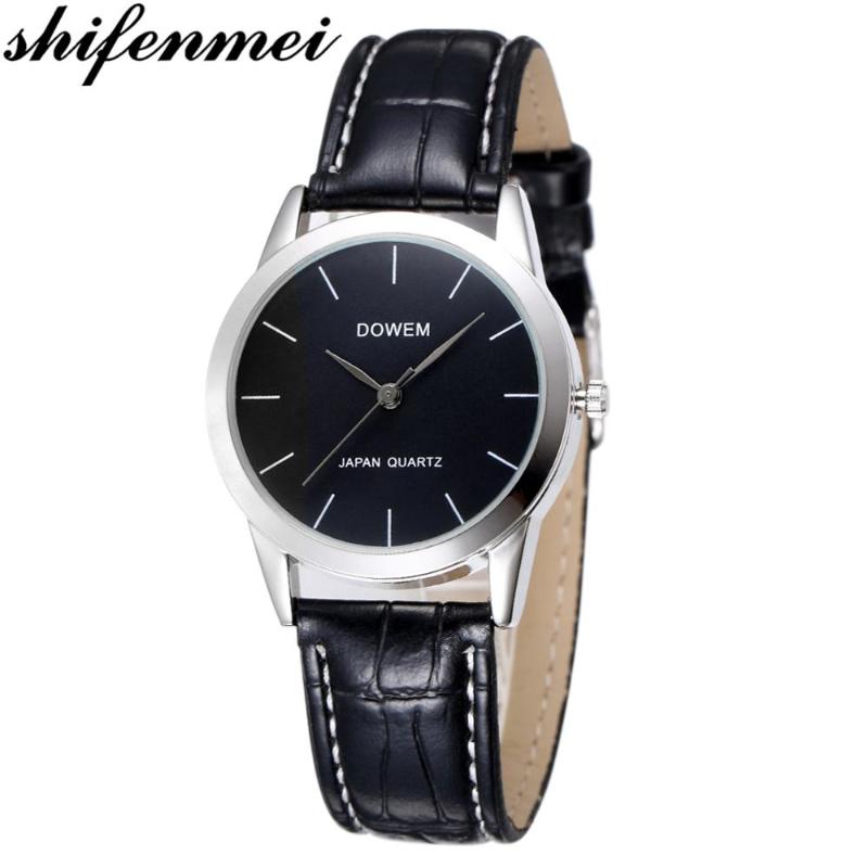 

Wristwatches Shifenmei Women's Watches 2021 Fashion Leather Wrist Watch Ladies Thin Quartz Clock Waterproof Relogio Feminino, S1066-2women