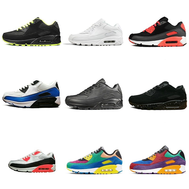 

High Quality 2021 Cushion 90 Shoes Men Women Black White 90s Classic Airs Designers Trainer Outdoor Sports Shoe