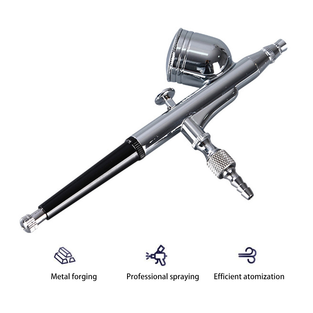 Airbrush 0.2-0.5mm Dual Action Pen Spray Sprayer Cake Decorating Nail Tattoos Color Spray Up Military Model Spray Pen Gundam-image-689856341