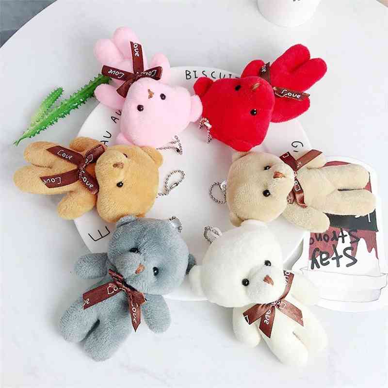 

Bow tie Teddy Bear Plush Toy backpack pendant key chain doll plush toy