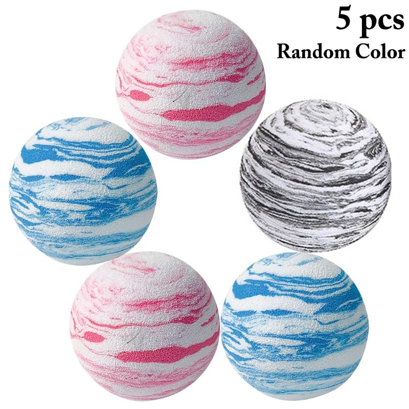

Cat Toys 5pcs Kitten Plastic Play Balls For Catch Cats Supplies Ball Planet Design EVA Foam Toy