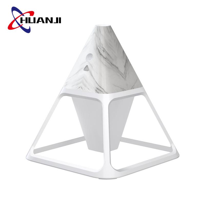 

Humidifiers HUANJI Creative Volcano Humidifier USB Rechargeable Home Desktop Silent Air Purifier Triangle Night Light Spray C136
