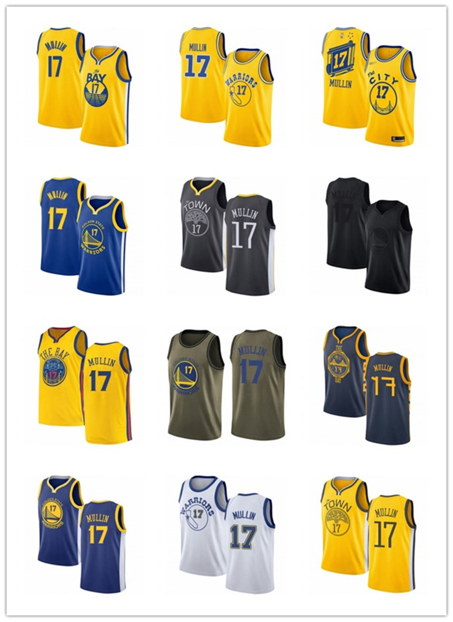 

2021 Chris custom men women youth 17 Mullin Golden State Warrior basketball jerseys red Blue jersey leave number name, Black;red