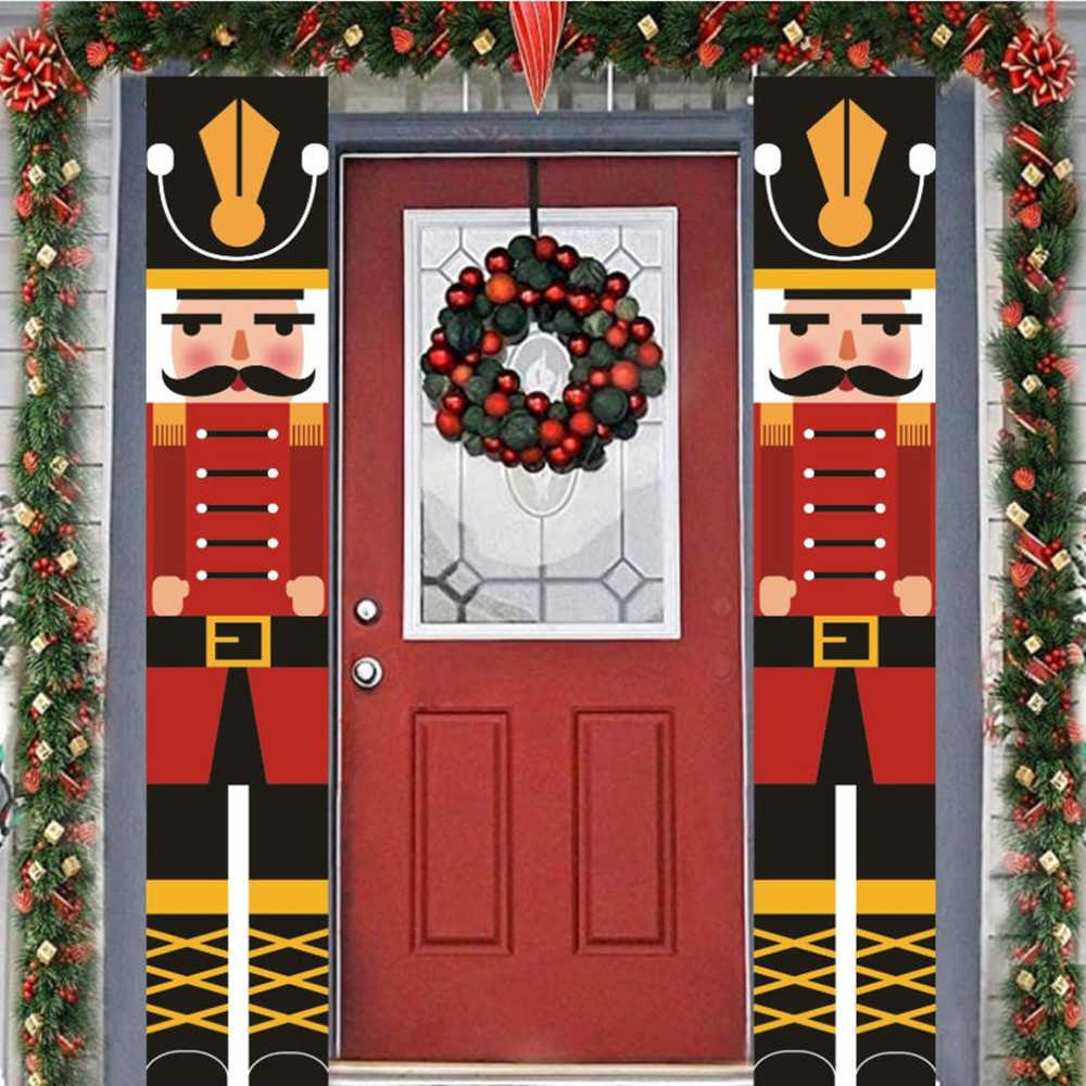 Cascanueces Decoraciones de Navidad y banner de Navidad