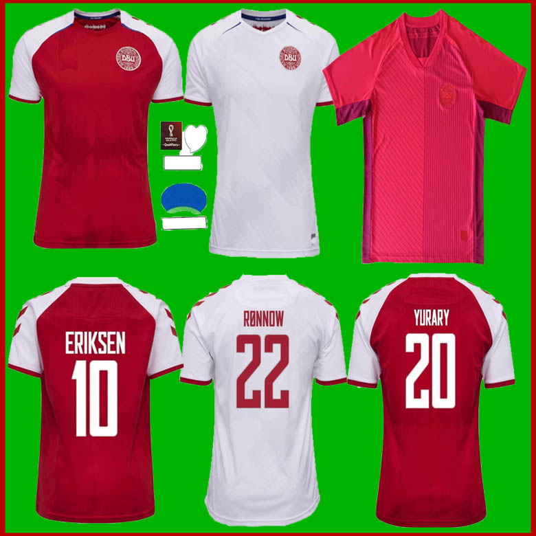 

Top Thai 2021 Denmark Soccer Jersey 2122 SCHMEICHEL KJAER CHRISTENSEN SKOV DELANEY BRAITHWAITE DBU HOME AWAY ERIKSEN DALSGAARD LOSSL STRGER YURARY, Black;yellow
