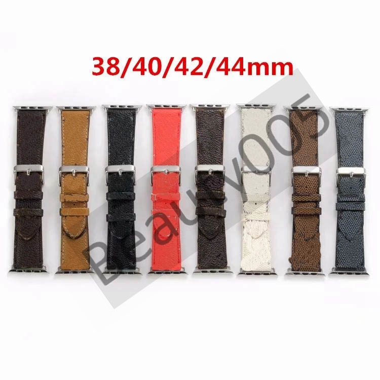

New Design Leather Strap for Apple Watch Band Series 6 5 4 3 2 40mm 44mm 38mm 42mm Bracelet for iWatch Belt B05
