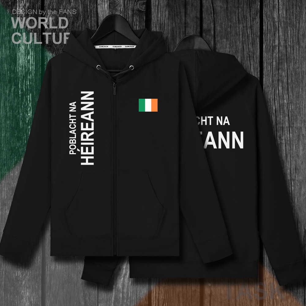 

Ireland The Irish Eire IE Mens Fleeces Hoodies Winter Men Coats Jackets And Tracksuit Clothes Nation Country Sweatshirt H0913, 01zipper-red-thin