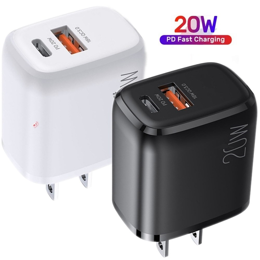 

20W Fast Quick Eu US type c charger PD QC3.0 Wall Chargers Adapter For iphone 13 14 Htc Samsung S20 S21 Tablet PC Android phone