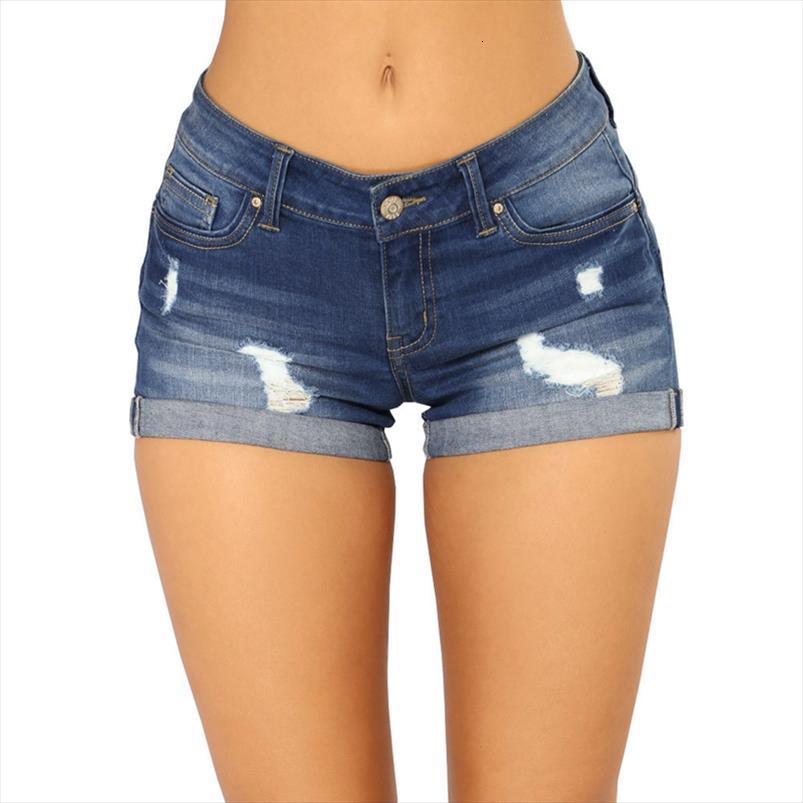 

hole crimping denim women short summer jeans feminino slim casual plus size high waist push up ants, White;black