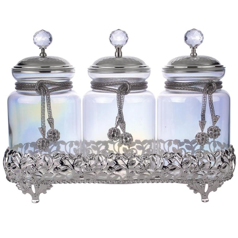 

Storage Bottles & Jars For Spices Luxury Sugar Salt Flour Pasta Rice Golden Silver Turkish Home Decor Arabic Oriental Eastern
