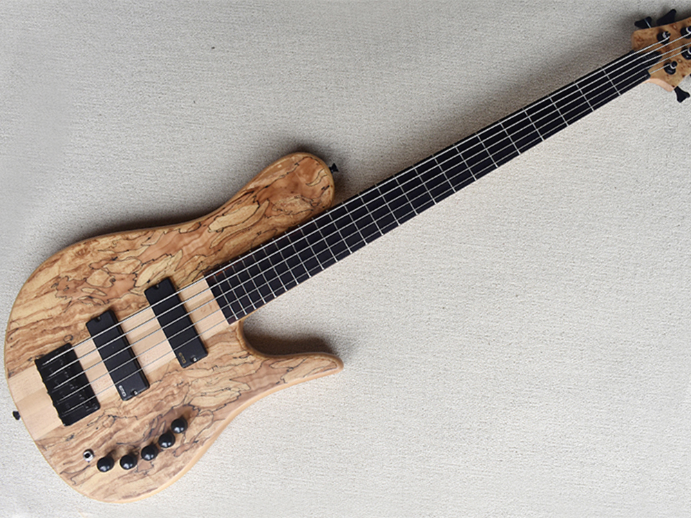 

Custom-5 Strings Neck-thru-body Electric Bass Guitar with Active Circuit,Rosewood Fretboard,Can be Customized As Request