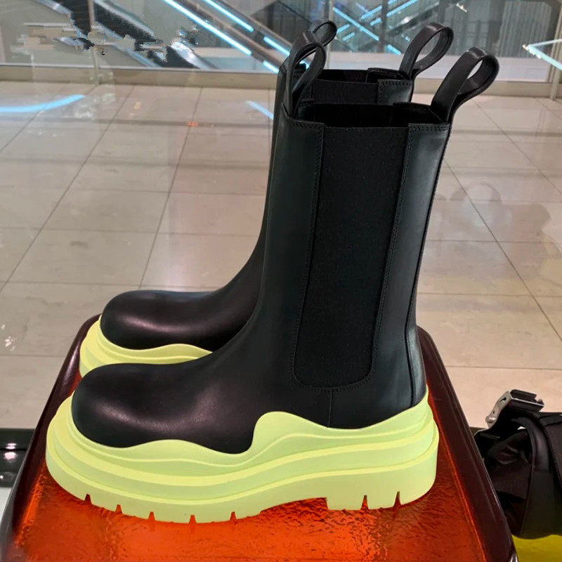 

Womens Designer Boots For Woman Genuine Leather Platform Long Botas Sezy Women Luxury Round Toe Brand Runway Design Shoes Female Thick Bottom Party Footwear, White