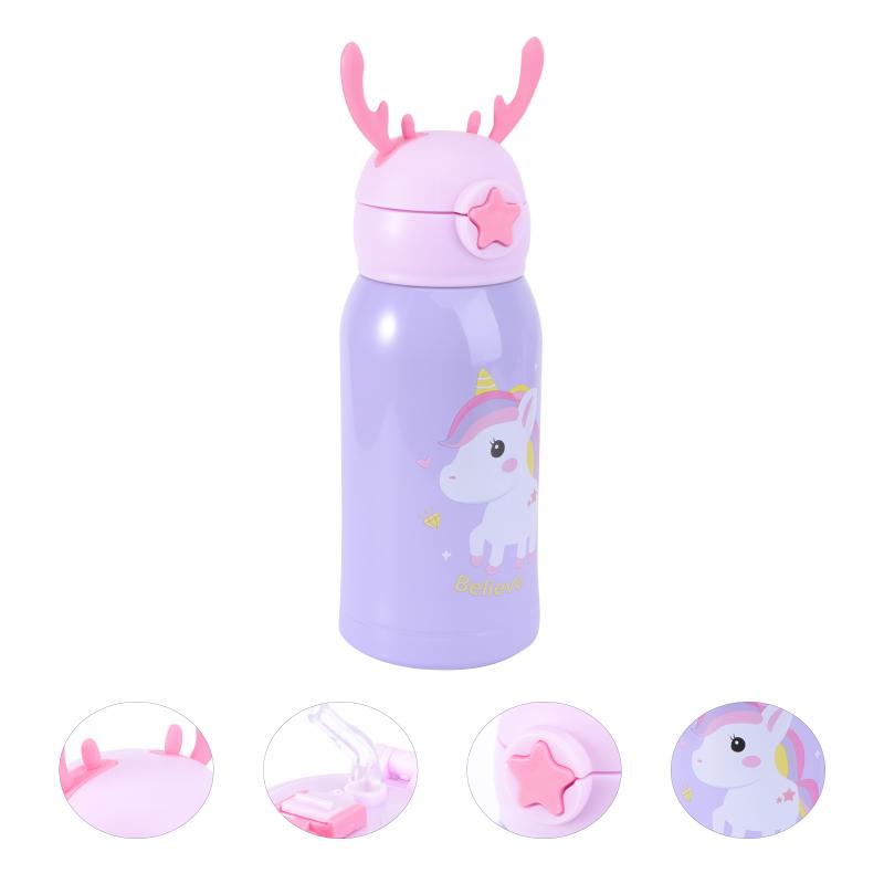 

Water Bottles 1Pc Children Cartoon Cup Insulation Lovely Kettle For Kids