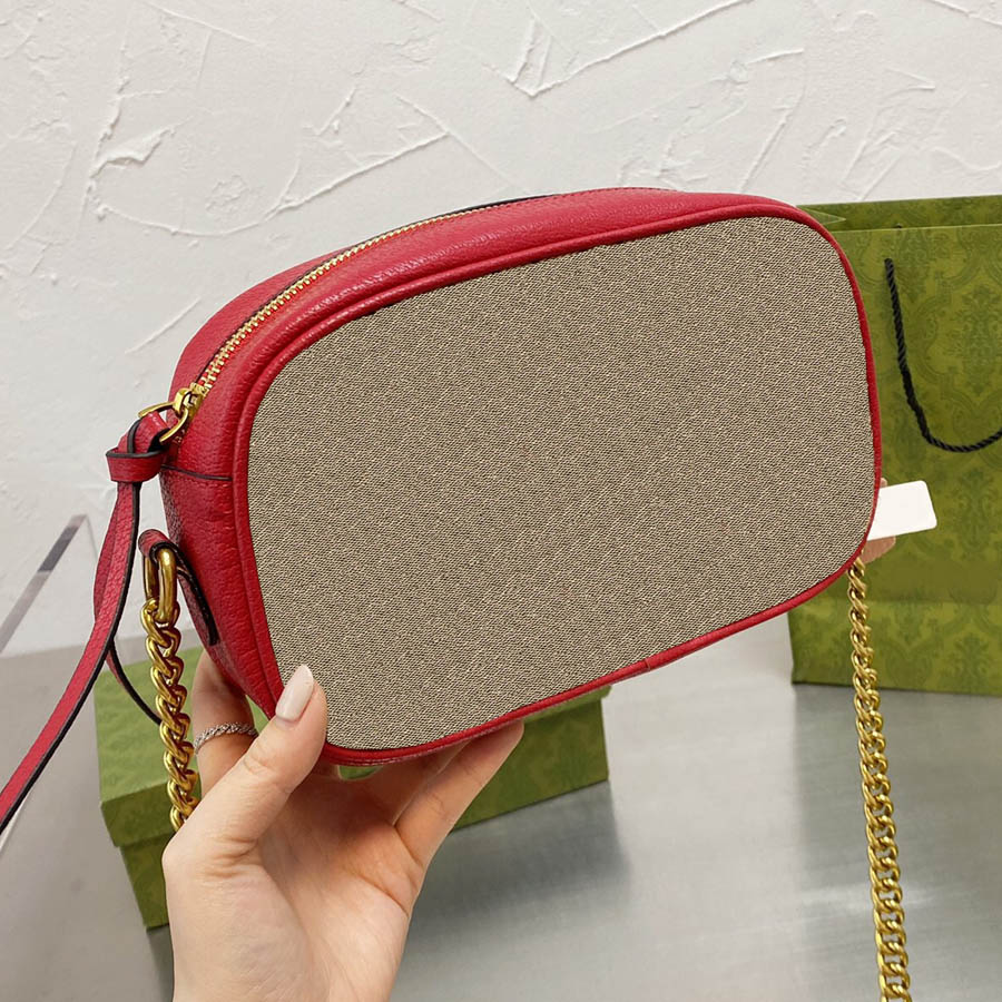 

2021 luxurys Designer Messenger bags Ladies Cross body Classic Style Camera Bag Portable Women Shoulder purse Women's Handbag Newbag999, Red
