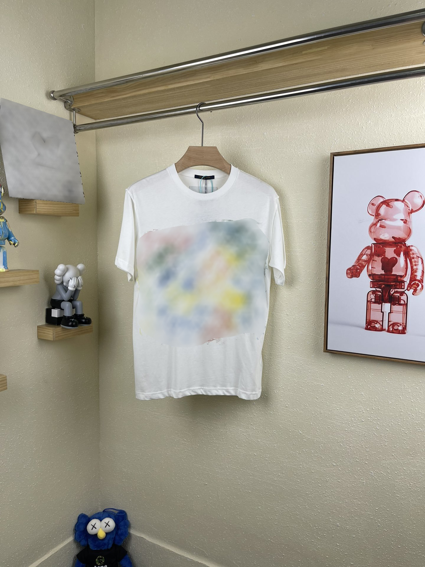 

2021 France spring summer latest Paris fashion color contrast letter printing white T-shirt men's designer high-quality limited men wom, White;black