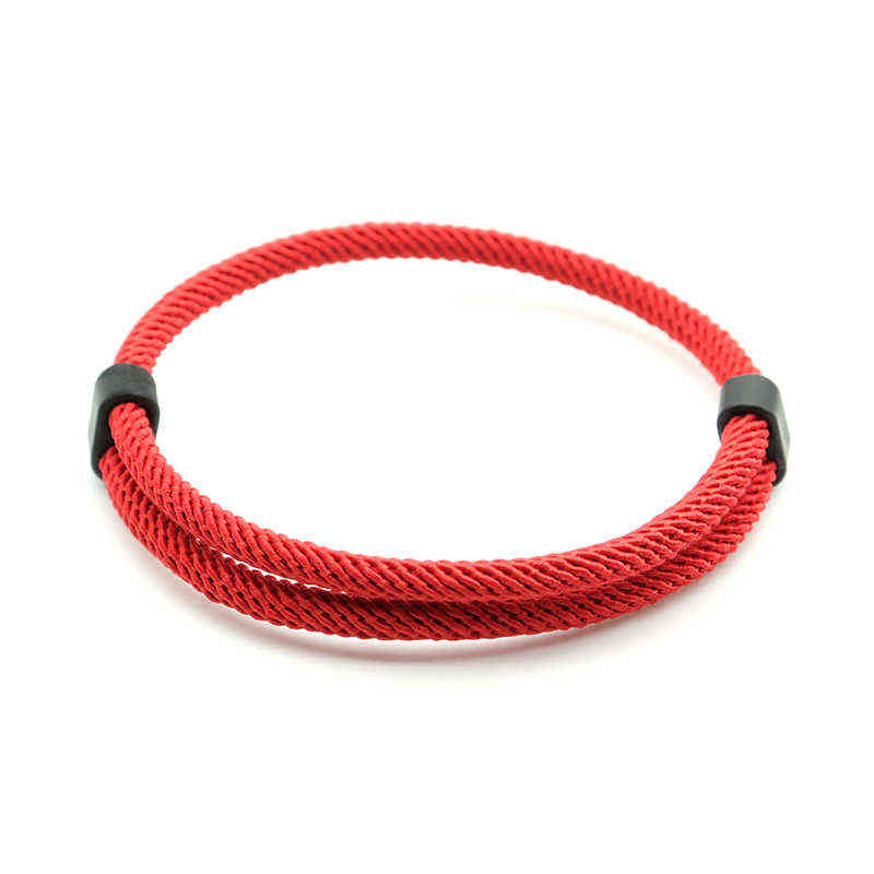 

Trendy Thread Bracelet Mens Women Adjustable Red Braslet for Lovers Distance Couple Brazalete Minimalist Yoga Meditation Braclet