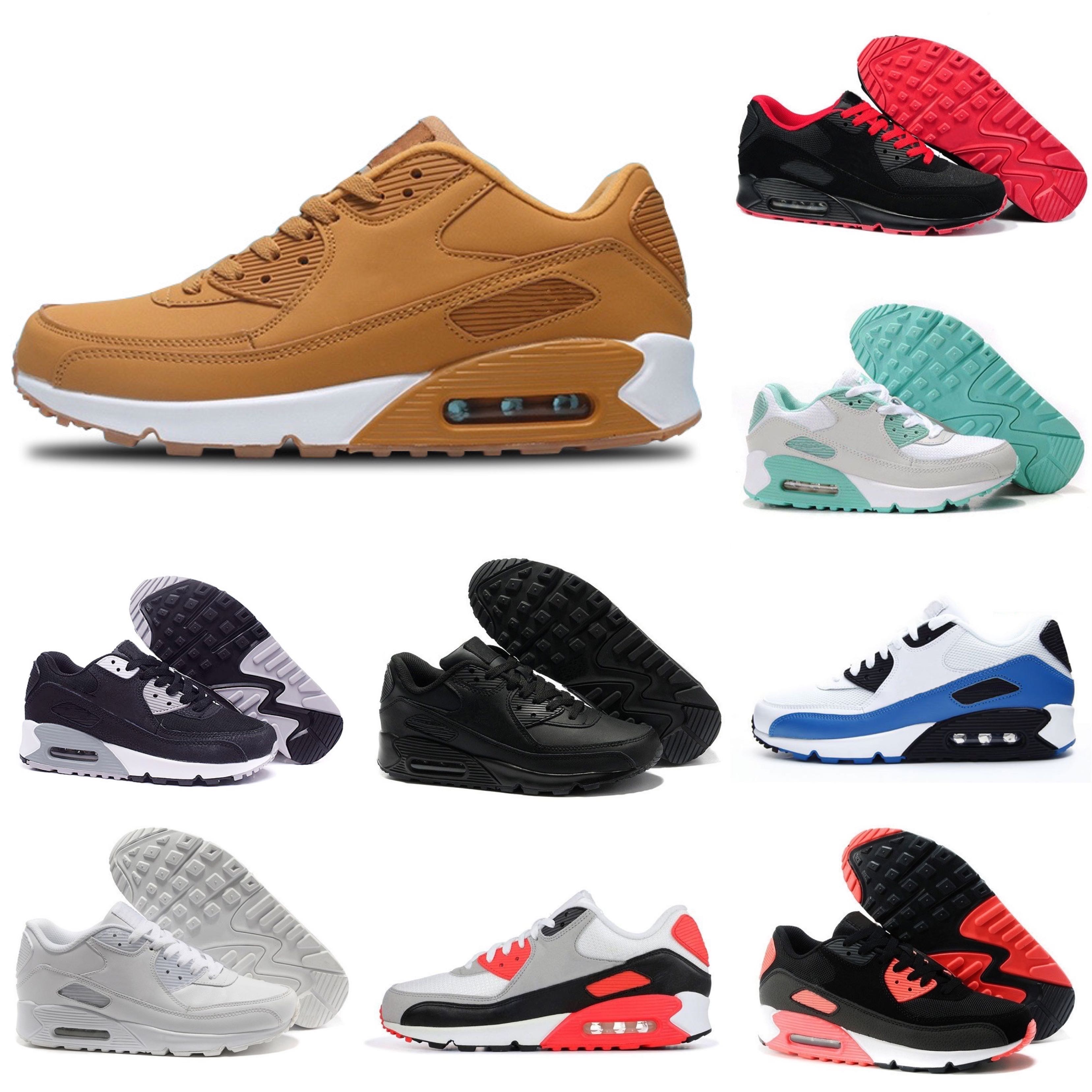 

Wholesale Fashion Mens Sneakers run Shoes Classic Men and women Casual Sport Trainer Cushion Surface Breathable Sports 36-46, Black