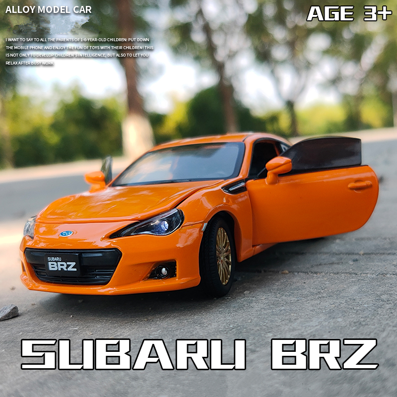 

1/32 Subaru BRZ Alloy Sports Car Model Diecast Simulation Metal Toy Vehicles Car Model Sound Light Collection Childrens Toy Gift Novelty Gam