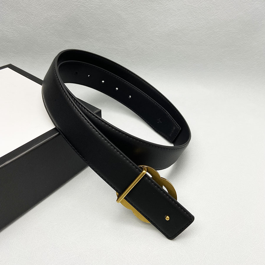

Classic luxury Designer belts men women Fashion casual letter gold silver black buckle genuine leather belt Width 3.8cm high quality with box, Black;brown