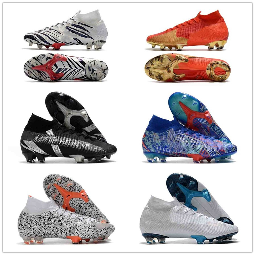 

2021 Mercurial Superfly VII 7 Elite 360 FG Soccer Shoes CR7 SE Flash Crimson Neymar Mens Women Boys kids Football Boots high ankle Cleats, #10