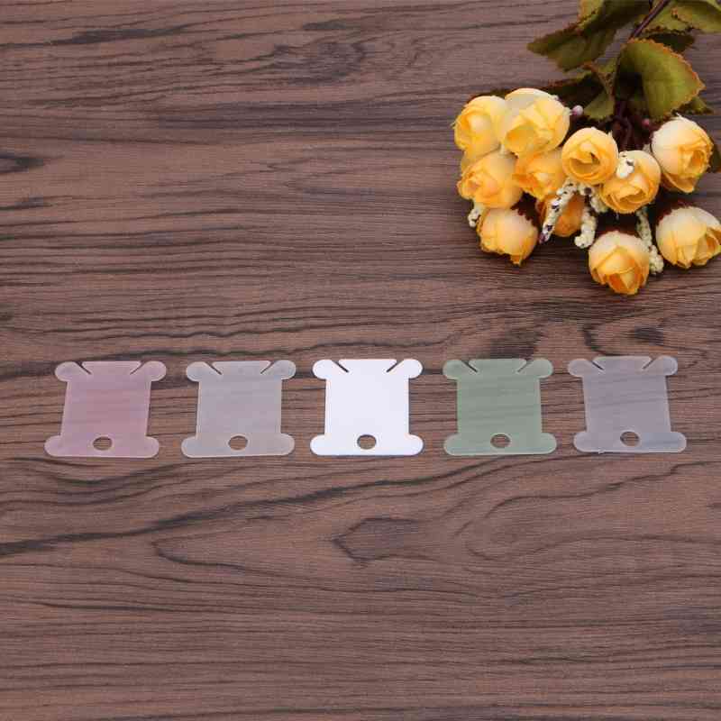 100 Pieces Drilling Floss Craft Wire Spoel Crossstitch Storage Plastic holder 40JA-image-693293164
