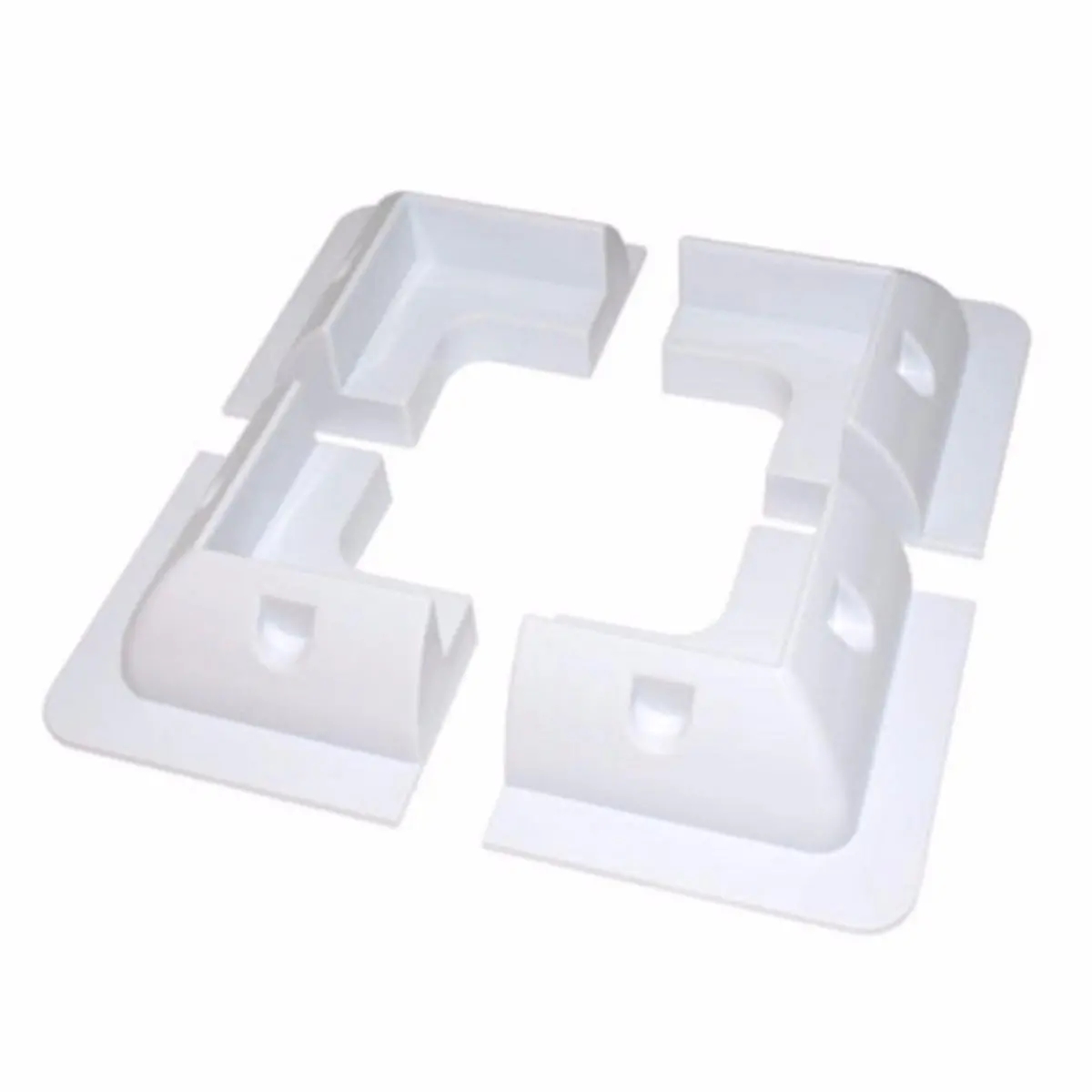 4Pcs Solar Panel Mounting Corner Drill-Free Glue Bracket Frame Kit-image-687316531