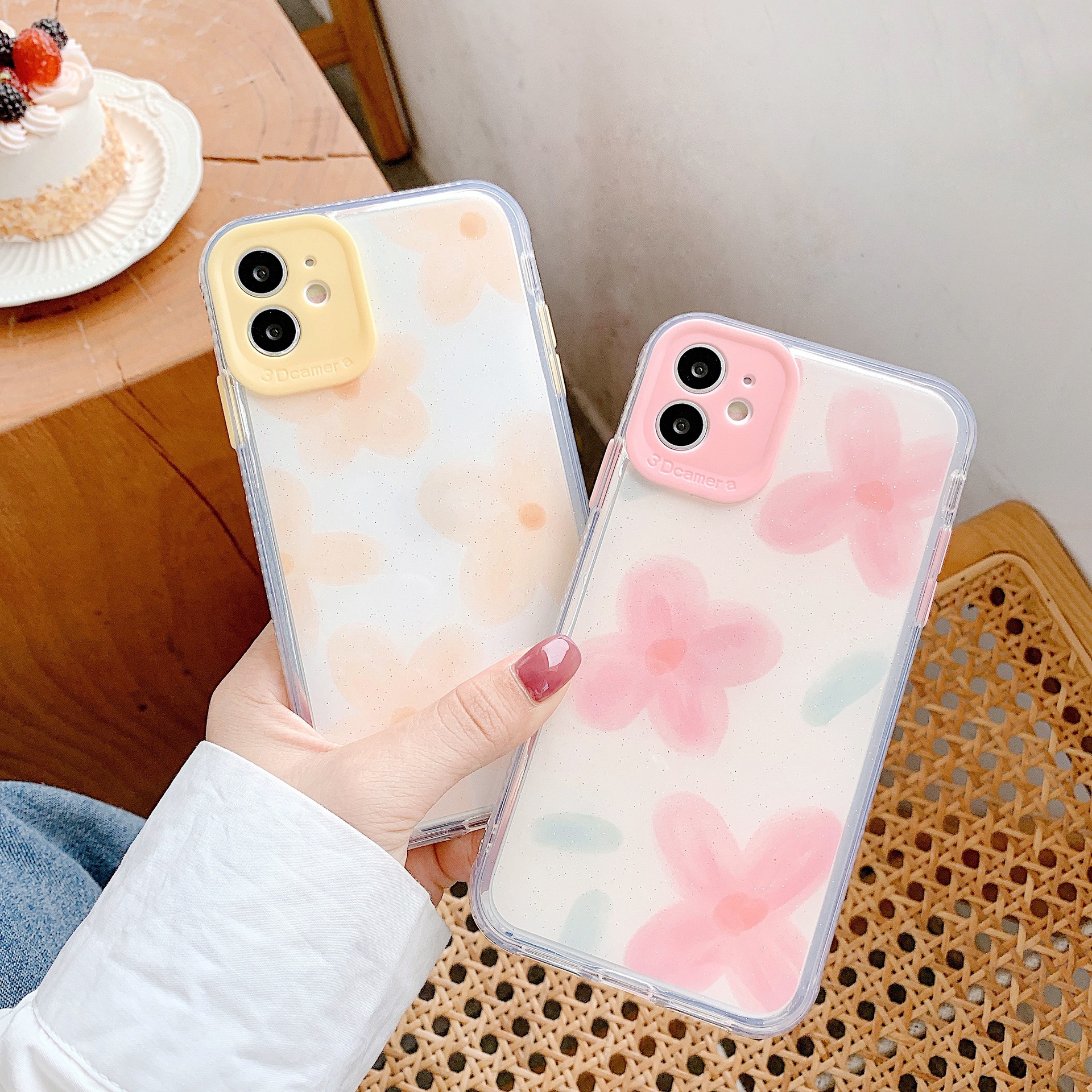 

fashion luxury flower phone case for iphone 11 pro max xs x xr 7 8 plus se 2020 shockproof cases cover