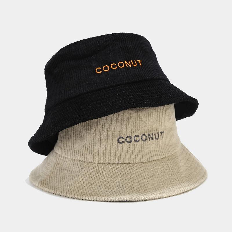 

Berets 2021 Winter Bucket Hats For Women Outdoor Warm Panama Hat Soft Dome Fisherman Cap Hip Hop Caps Girls Cordury Autumn