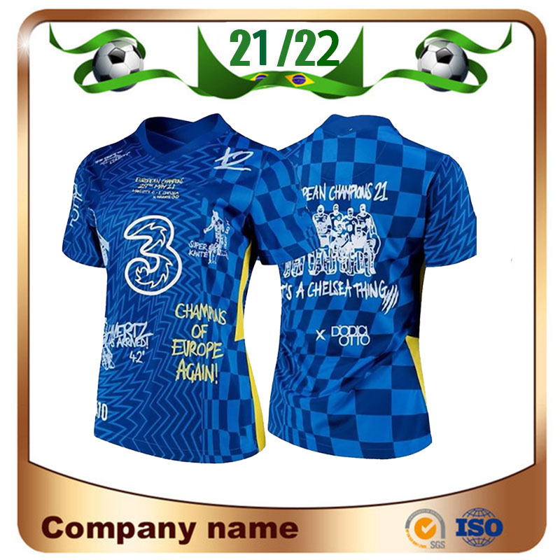 

21 22 Special 42 Champions final limited-edition soccer jerseys LUKAKU CFC 2021 HAVERTZ KANTE WERNER PULISIC ZIYECH MOUNT CHILWELL GIROUD HU, Black;yellow