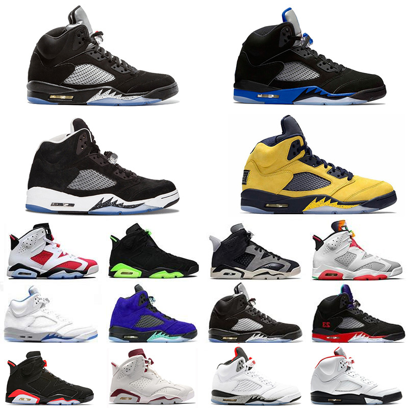 

2022 jumpman 5s Basketball Shoes Racer Blue OG Black Metallic Michigan Inspire Metallic Jade Horizon Shattered Backboard Raging Bull men women trainers sports shoe, Pay for box