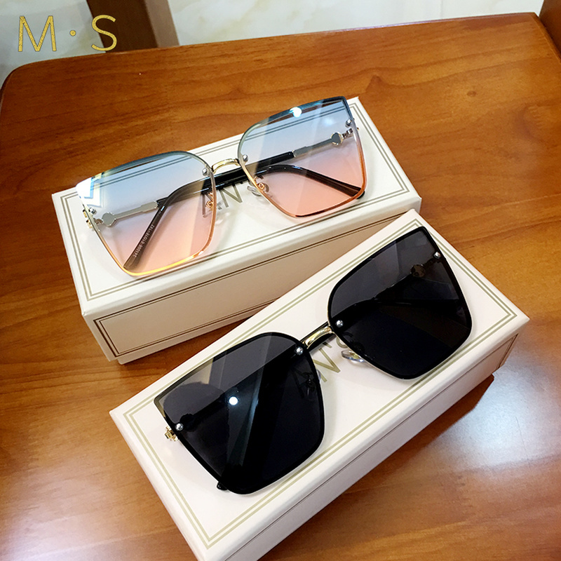 

MS 2021 wholesales top quality vintage womens luxury cat eye sunglasses fashion oversized Female glasses #001